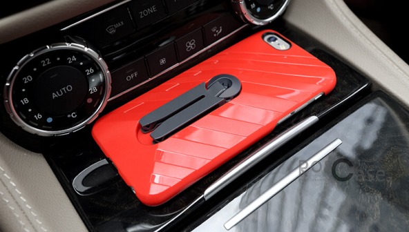 Фотография Красный / Red Rock Car Mount | Чехол для Apple iPhone 6/6s с функцией подставки + автодержатель