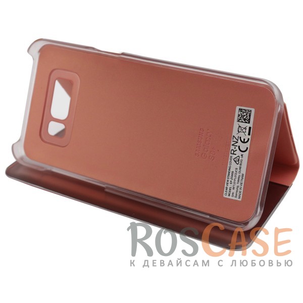 Фотография Розовый / Rose Gold Чехол-книжка Clear View Standing Cover с прозрачной обложкой и функцией подставки для Samsung G955 Galaxy S8 Plus