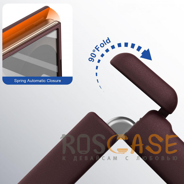 Фотография Бордовый Чехол 3D с Magsafe и внешним стеклом для Samsung Galaxy Z Fold 8