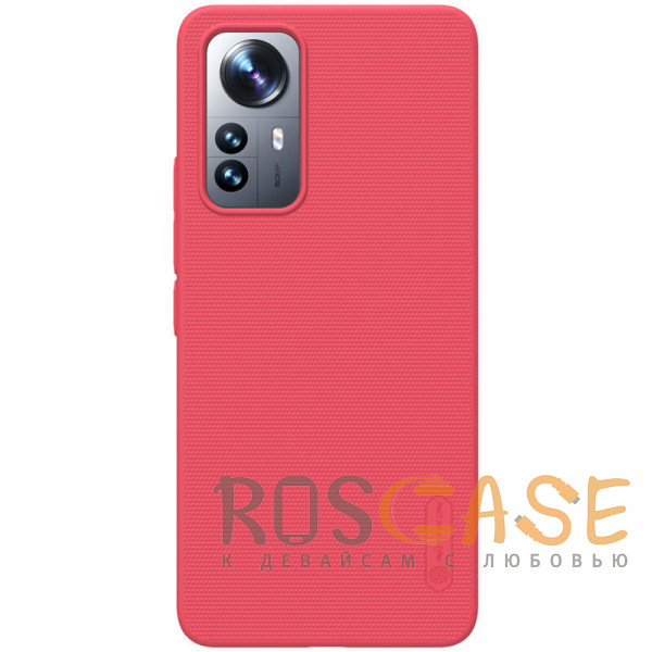 Фото Красный Nillkin Super Frosted Shield | Матовый пластиковый чехол для Xiaomi Mi 12 Lite