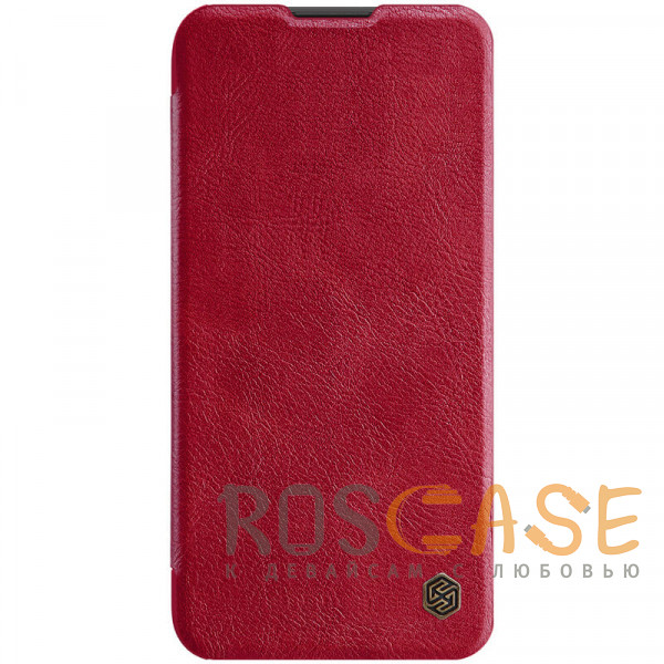 Фото Красный Nillkin Qin | Чехол-книжка из Premium экокожи для Huawei P40 Lite / Nova 6 SE / Nova 7i