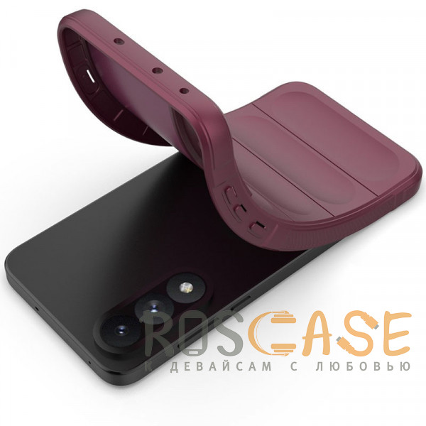 Фотография Бордовый Flex Silicone | Противоударный чехол для OnePlus Nord 5 5G / Ace 5 Ultra с защитой камеры и микрофиброй