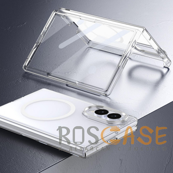 Фото Прозрачный Crystal 3D Magsafe | Прозрачный пластиковый чехол для Samsung Galaxy Z Fold 8