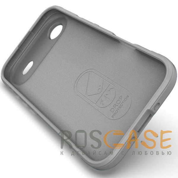 Изображение Серый Flex Silicone | Противоударный чехол для iPhone 17 Air с защитой камеры и микрофиброй