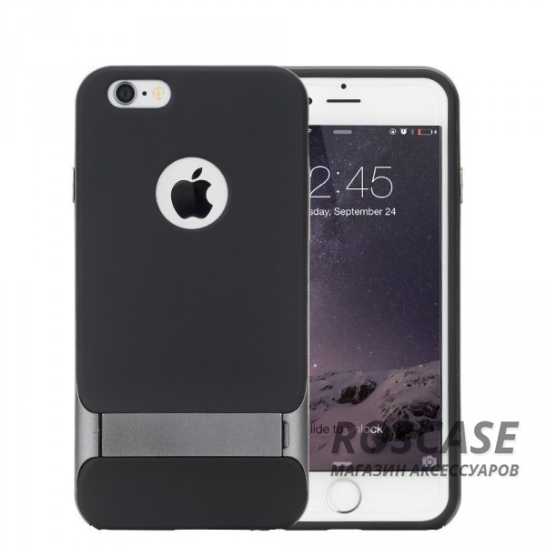 Фотография Черный / Серый Rock Royce | Чехол для Apple iPhone 6 plus (5.5")  / 6s plus (5.5") с подставкой