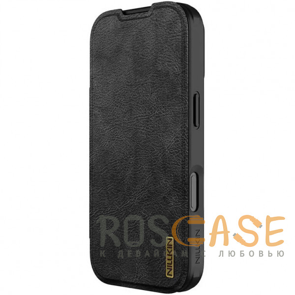 Фотография Черный Nillkin Qin PRO | Чехол-книжка из Premium экокожи с защитой камеры для iPhone 17 Pro