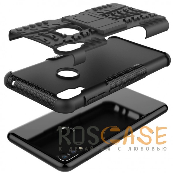Фото Черный Shield | Противоударный чехол для Asus Zenfone Max Pro M1 (ZB601KL / ZB602KL) с подставкой