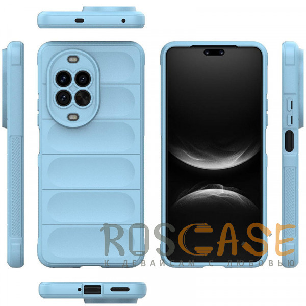 Фото Голубой Flex Silicone | Противоударaный чехол для Huawei Nova 14 Pro с защитой камеры и микрофиброй