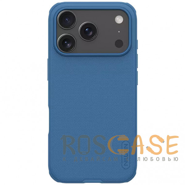 Фото Синий Nillkin Super Frosted Shield Pro | Матовый чехол из пластика и ТПУ для iPhone 17 Pro