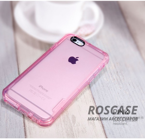 Фотография Розовый (прозрачный) Nillkin Crashproof | Противоударный чехол для Apple iPhone 6/6s (4.7")