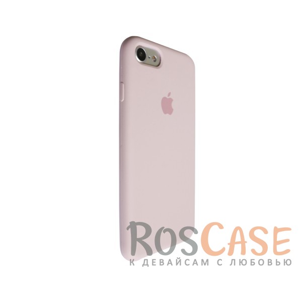 Изображение Розовый / Light pink Оригинальный силиконовый чехол для Apple iPhone 7 (4.7") (реплика)