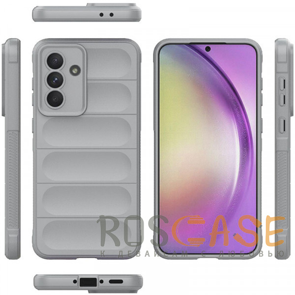 Фото Серый Flex Silicone | Противоударный чехол для Samsung Galaxy A56 / A36 5G с защитой камеры и микрофиброй
