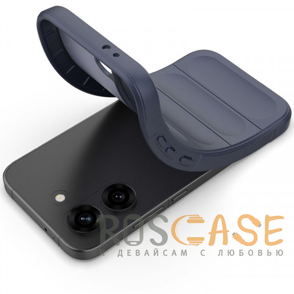 Фотография Темно-синий Flex Silicone | Противоударный чехол для Poco X8 Pro / Xiaomi Turbo 5 с защитой камеры