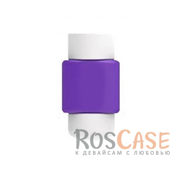 Фото Фиолетовый Цветной протектор с защитой от перелома для кабеля