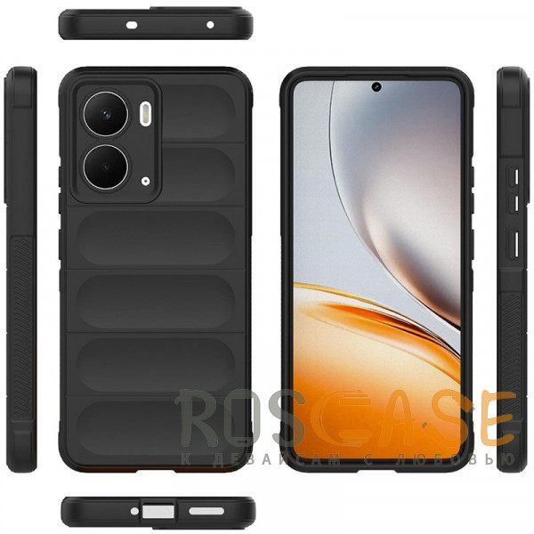 Фото Черный Flex Silicone | Противоударный чехол для Realme P3 5G / Neo 7X с защитой камеры и микрофиброй