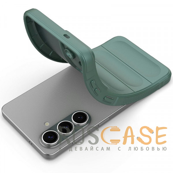 Фотография Зеленый Flex Silicone | Противоударный чехол для Samsung Galaxy S26 Plus с защитой камеры и микрофиброй