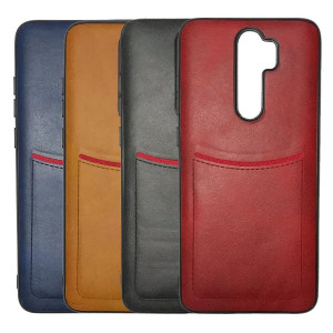 iLEVEL | Чехол с кожаным покрытием и карманом  для Xiaomi Redmi 9