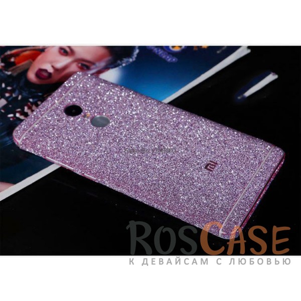 Фото Фиолетовый Виниловая наклейка на обе стороны Glitter series для Xiaomi Redmi Note 4 (MTK)