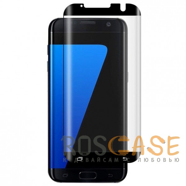 Фото Черное 5D защитное стекло для Samsung Galaxy S7 Edge (G935F) с полной проклейкой на весь экран
