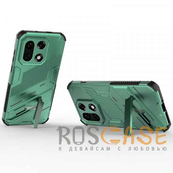 Фотография Зеленый Megatron | Противоударный чехол-подставка для OnePlus 15 5G с защитой камеры