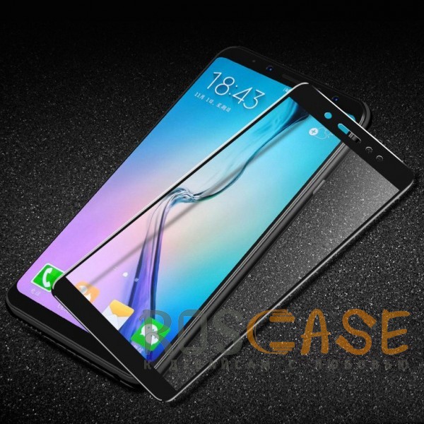 Фото Черное 5D защитное стекло для Samsung Galaxy A6 Plus (2018) на весь экран