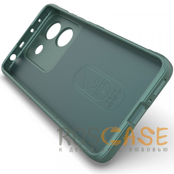 Изображение Зеленый Flex Silicone | Противоударный чехол для Xiaomi Poco M7 Pro 5G с защитой камеры и микрофиброй