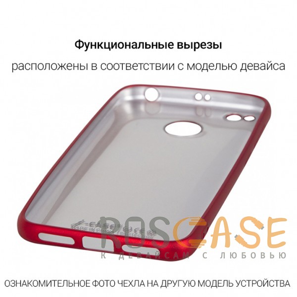 Фотография Красный J-Case THIN | Гибкий силиконовый чехол для Huawei Y6 (2018)