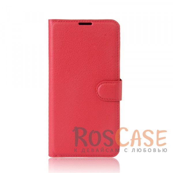 Фото Красный Wallet | Кожаный чехол-кошелек с внутренними карманами для Sony Xperia XA1 / XA1 Dual