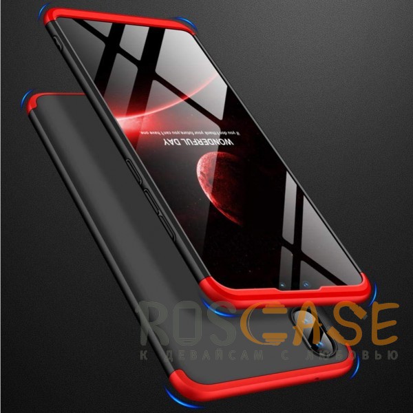 Фотография Черный / Красный GKK LikGus 360° | Двухсторонний чехол для Huawei Y9 (2019) / Enjoy 9 Plus с защитными вставками