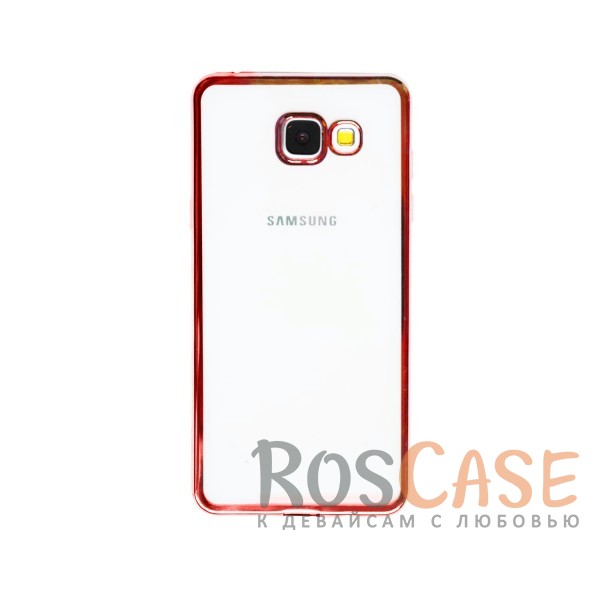Фото Розовый Силиконовый чехол для Samsung A510F Galaxy A5 (2016) с глянцевой окантовкой