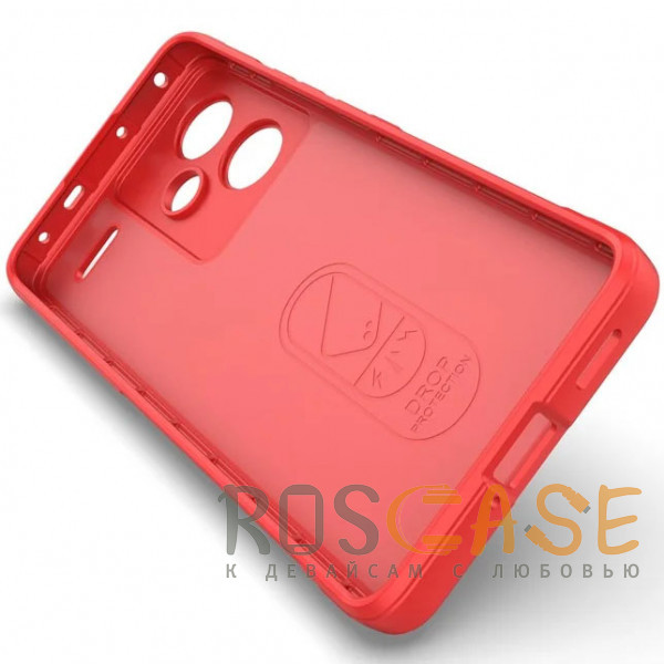 Изображение Красный Flex Silicone | Противоударный чехол для Xiaomi Redmi Note 13 Pro Plus 5G с защитой камеры и микрофиброй