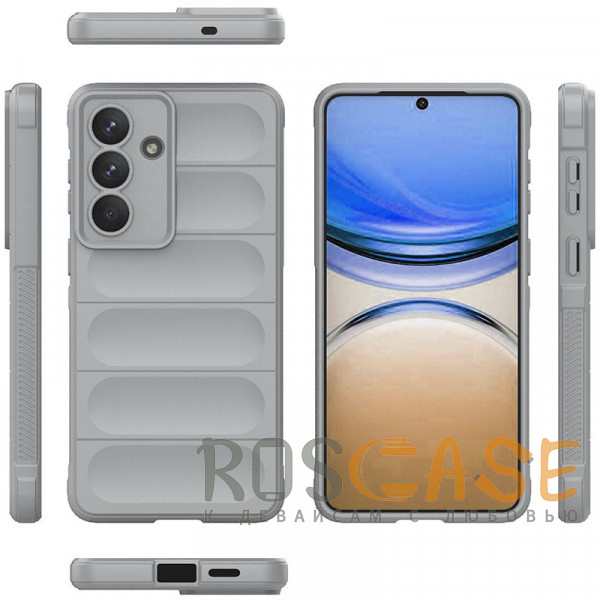 Фото Серый Flex Silicone | Противоударный чехол для Samsung Galaxy S26 Plus с защитой камеры и микрофиброй