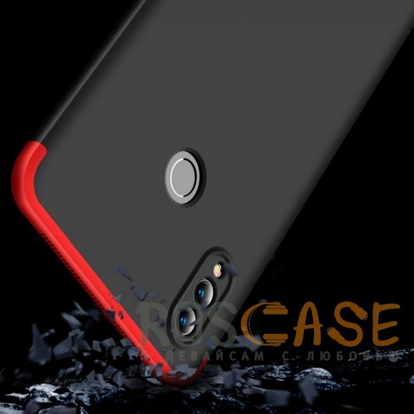 Изображение Черный / Красный GKK LikGus 360° | Двухсторонний чехол для Huawei Honor Note 10 с защитными вставками