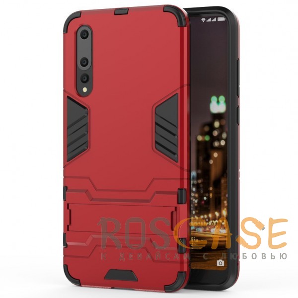 Фотография Красный / Dante Red Transformer | Противоударный чехол для Huawei P20 Pro с мощной защитой корпуса