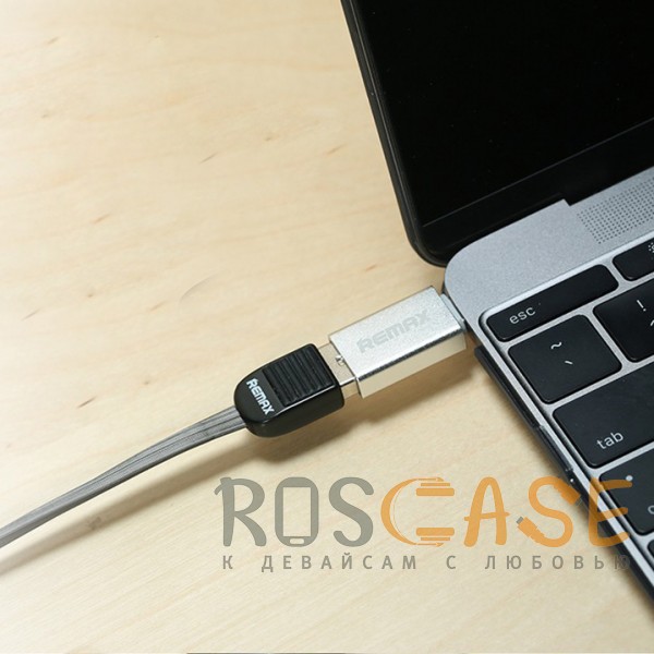 Фото Серебряный Remax RA-OTG | Переходник USB 3.0 to Type-C