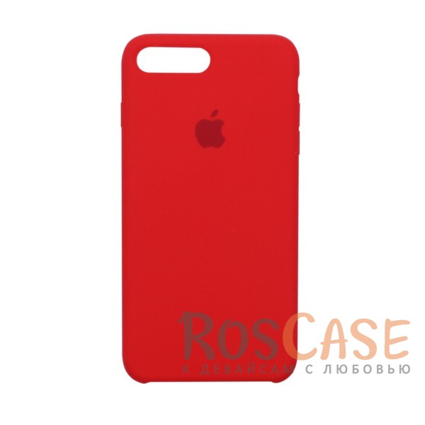 Фото Красный / Red Оригинальный силиконовый чехол для Apple iPhone 7 plus (5.5") (реплика)