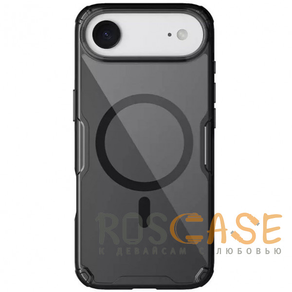 Фото Черный Nillkin Nature PRO Magnetic | Прозрачный силиконовый чехол для магнитной зарядки для iPhone 17 Air