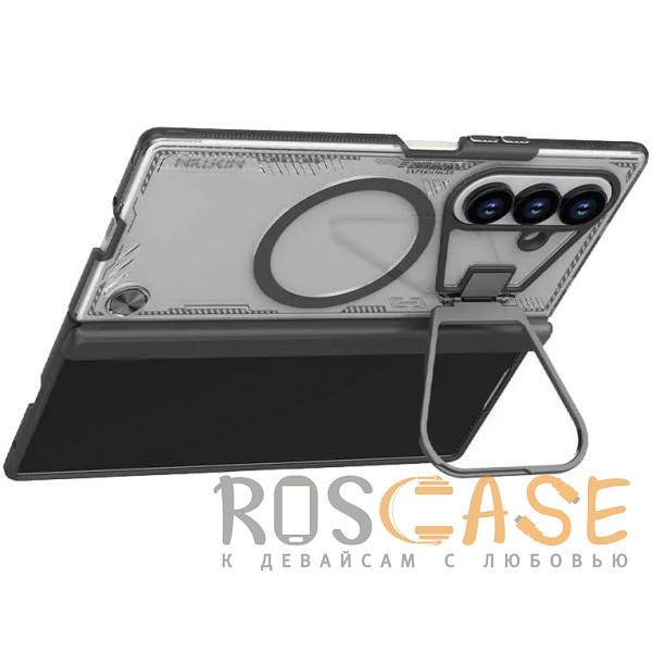 Фото Черный Nillkin Iceblade Prop Magnetic | Полупрозрачный чехол с поддержкой Magsafe и подставкой для Samsung Galaxy Z Fold 7