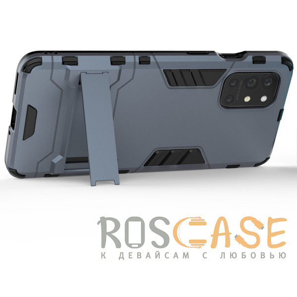 Изображение Синий Transformer | Противоударный чехол-подставка для OnePlus 9R с мощной защитой корпуса