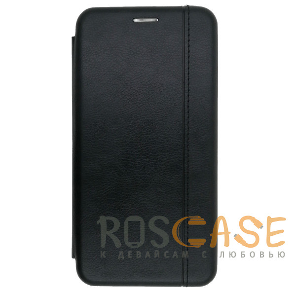 Фото Черный Open Color 2 | Кожаный чехол-книжка для Samsung Galaxy Note 20 с магнитом и подставкой