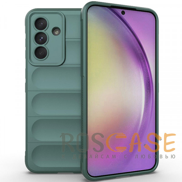 Фото Зеленый Flex Silicone | Противоударный чехол для Samsung Galaxy A56 / A36 5G с защитой камеры и микрофиброй