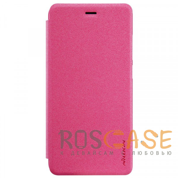 Фото Розовый Nillkin Sparkle | Кожаный чехол-книжка для Huawei P10 Lite