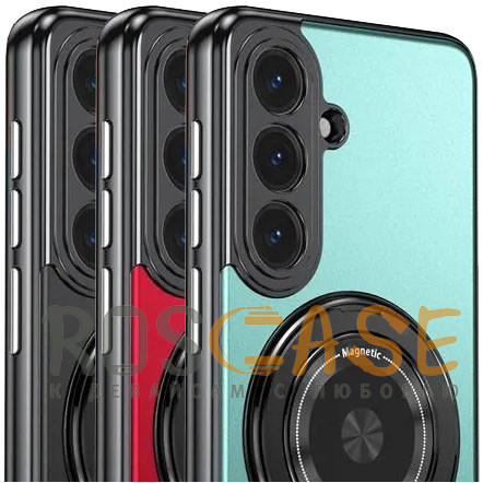 Фото Чехол с кольцом Magsafe и алюминиевой вставкой для Samsung Galaxy S26 Plus