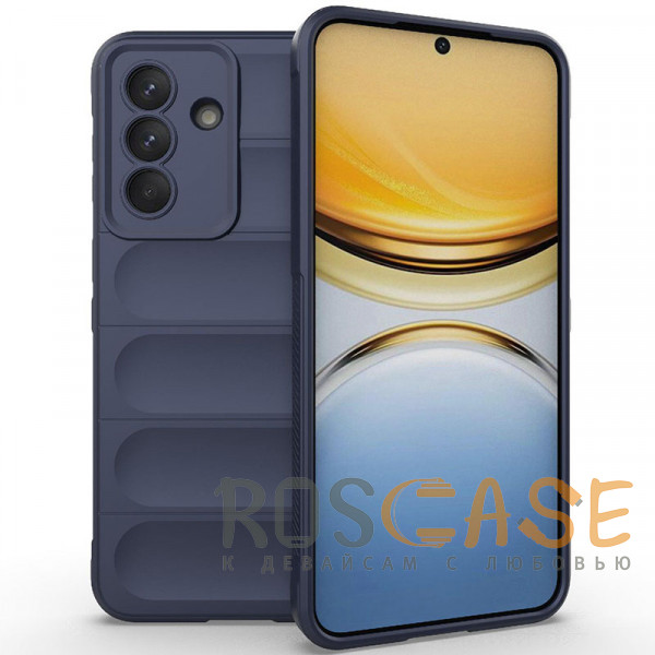 Фото Темно-синий Flex Silicone | Противоударный чехол для Samsung Galaxy A57 с защитой камеры и микрофиброй