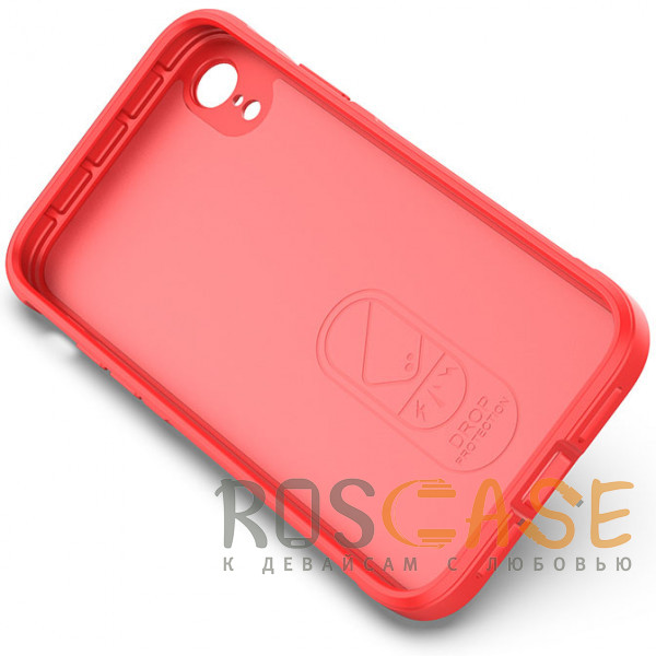 Изображение Красный Flex Silicone | Противоударный чехол для iPhone XR с защитой камеры и микрофиброй