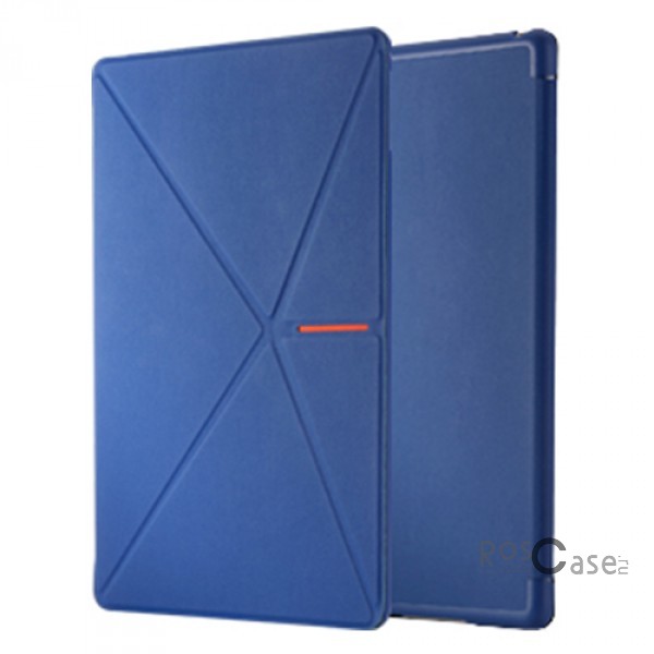 Фото Синий / Blue Кожаный чехол (книжка) Rock Devita Series для Apple iPad Air 2