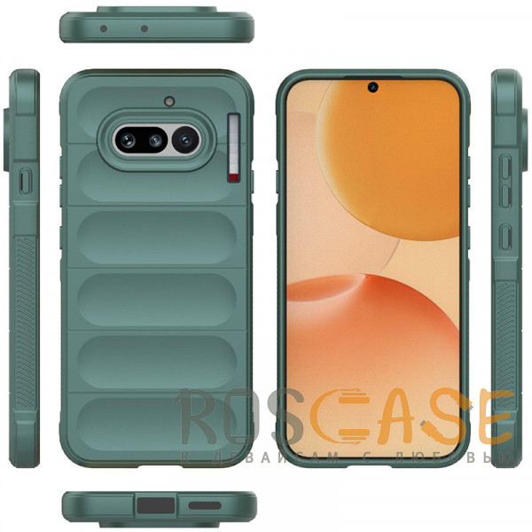 Фото Зеленый Flex Silicone | Противоударный чехол для Nothing Phone 4a с защитой камеры и микрофиброй