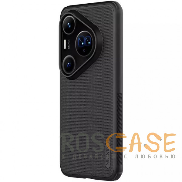 Фотография Черный Nillkin Super Frosted Shield Pro | Матовый чехол из пластика и ТПУ для Huawei Pura 80 Pro / 80 Pro Plus