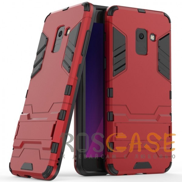 Фотография Красный / Dante Red Transformer | Противоударный чехол для Samsung A530 Galaxy A8 (2018) с мощной защитой корпуса