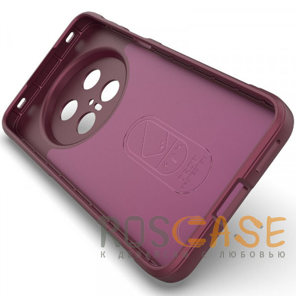 Изображение Бордовый Flex Silicone | Противоударный чехол для Huawei Mate 70 Pro / 70 Pro Plus с защитой камеры и микрофиброй